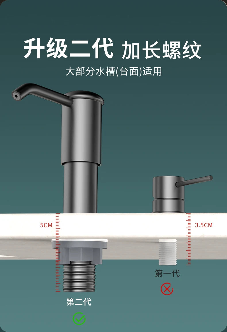 Soap Dispenser for Kitchen Sink, Kitchen Sink Soap Dispenser,Detergent Pumps Extension Tube kit, Under Sink Soap Dispenser Pump