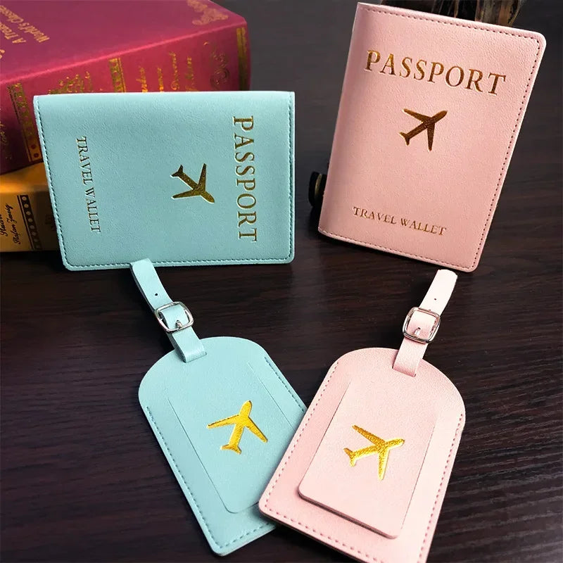 Luggage Tag Women Men PU Leather Travel Suitcases Identifier Label Baggage Boarding Bag Tags Name ID Address Holder Accessories