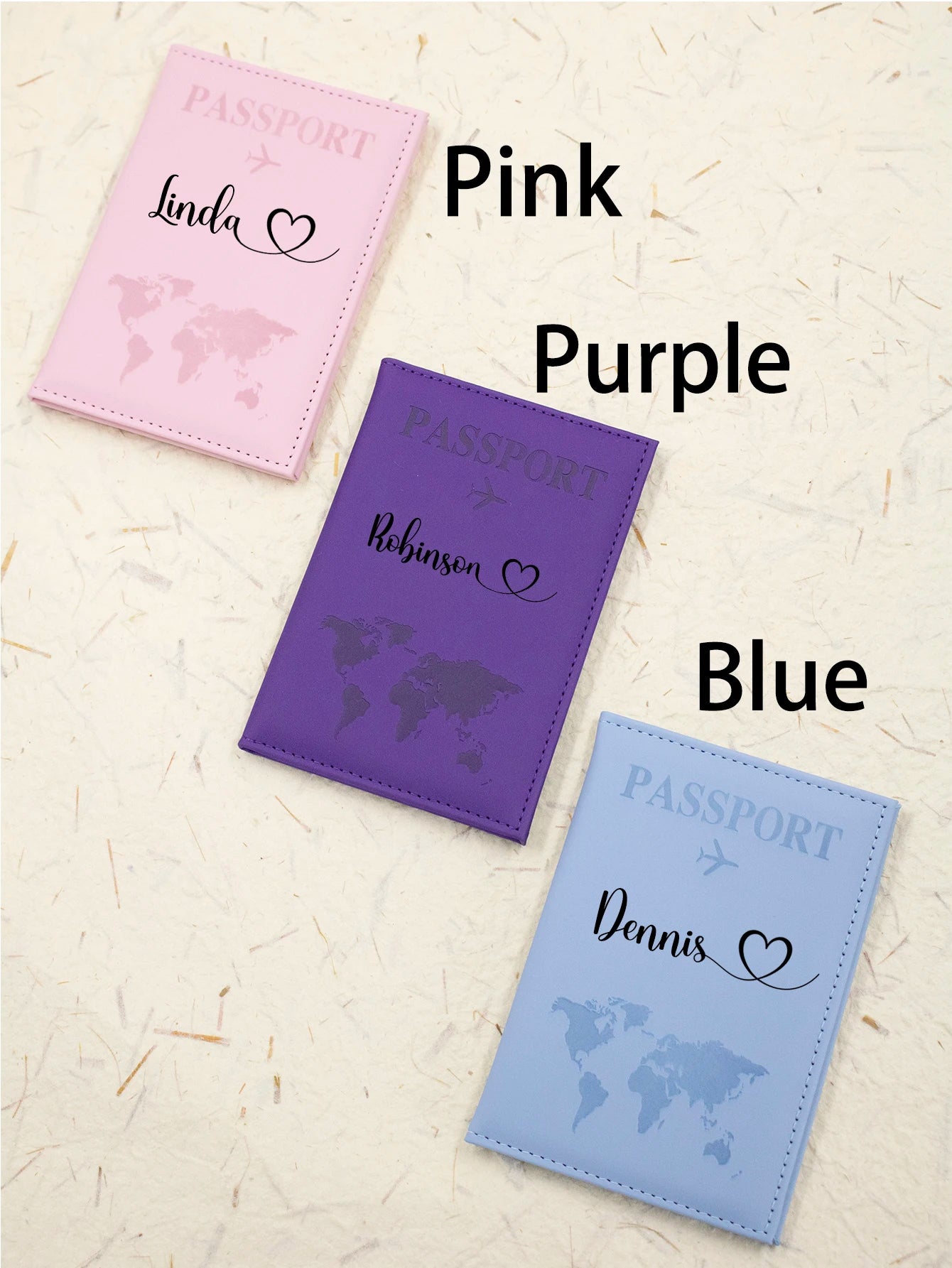Custom Passport Holder For Travel With Name,Personalized Leather Passport Holder,Customized Passport Holder For Travel Women,