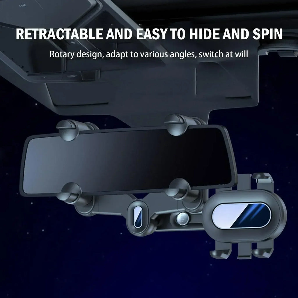 Car 360° Phone Holder For Phone And GPS Mount Support Rotating Adjustable Telescopic All Phone Holder Navigation Support Tools