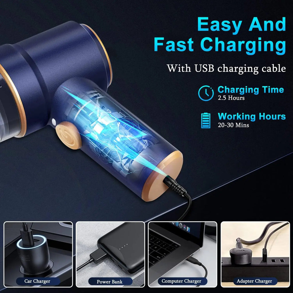 90000PA Car Vacuum Cleaner Mini Hand held Portable Wireless Cleaner for Home Appliance Powerful Cleaning Machine Car Cleaner