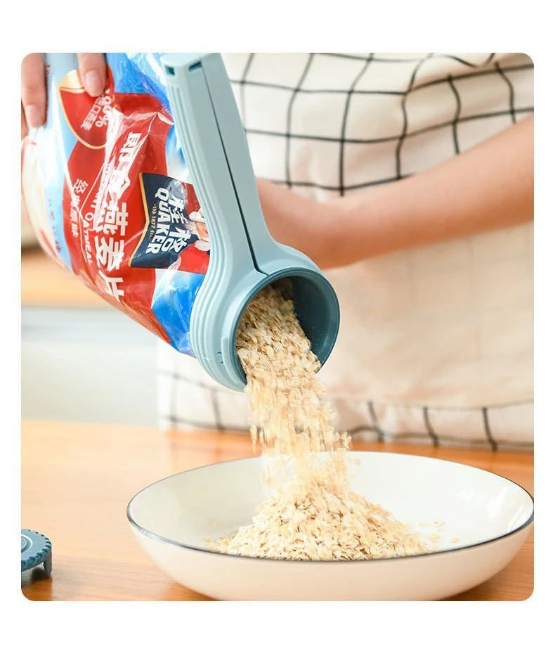 Snack Sealing Clip Fresh Keeping Sealer Clamp Plastic Food Saver Travel Kitchen Gadgets Seal Pour Food Storage Bag Cap Clip