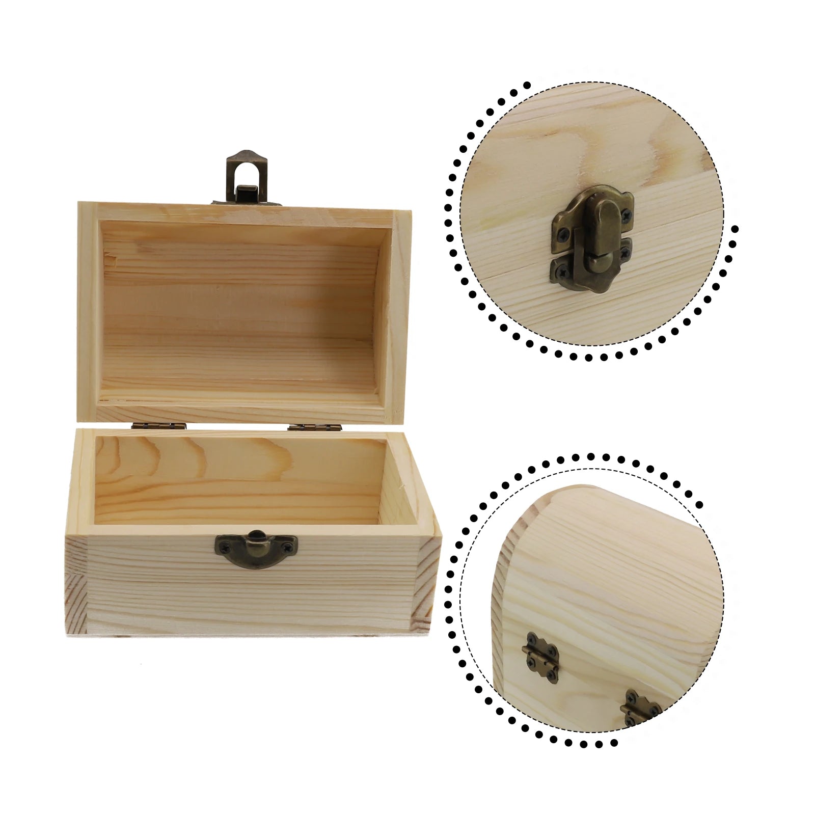Storage Boxes Wooden Arched Box Keepsake Boxes Storage Box For Wedding Christening Christmas Gifts High Quality