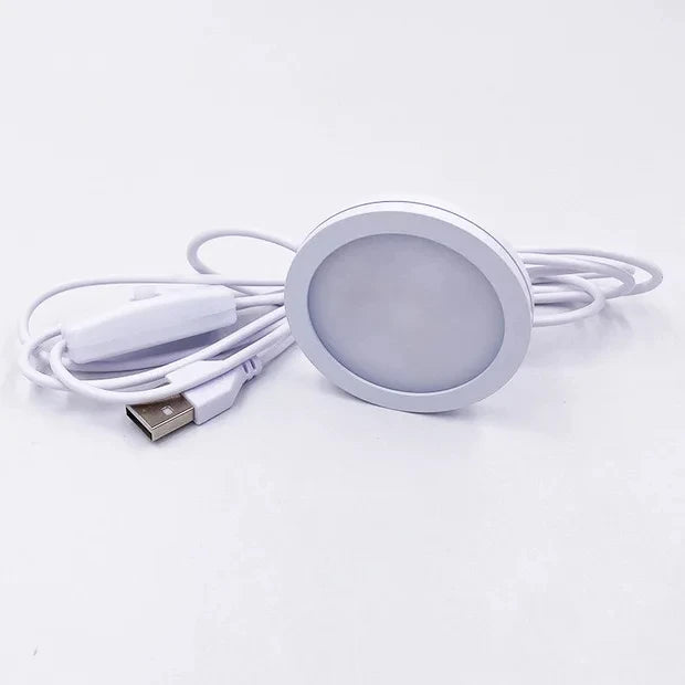 USB Led Spotlight 3W DC5V RGB With Remote Jewelry Cabinet Showcase Counter Lamp Ceiling  USB plug 2 in One Mini Spot Light