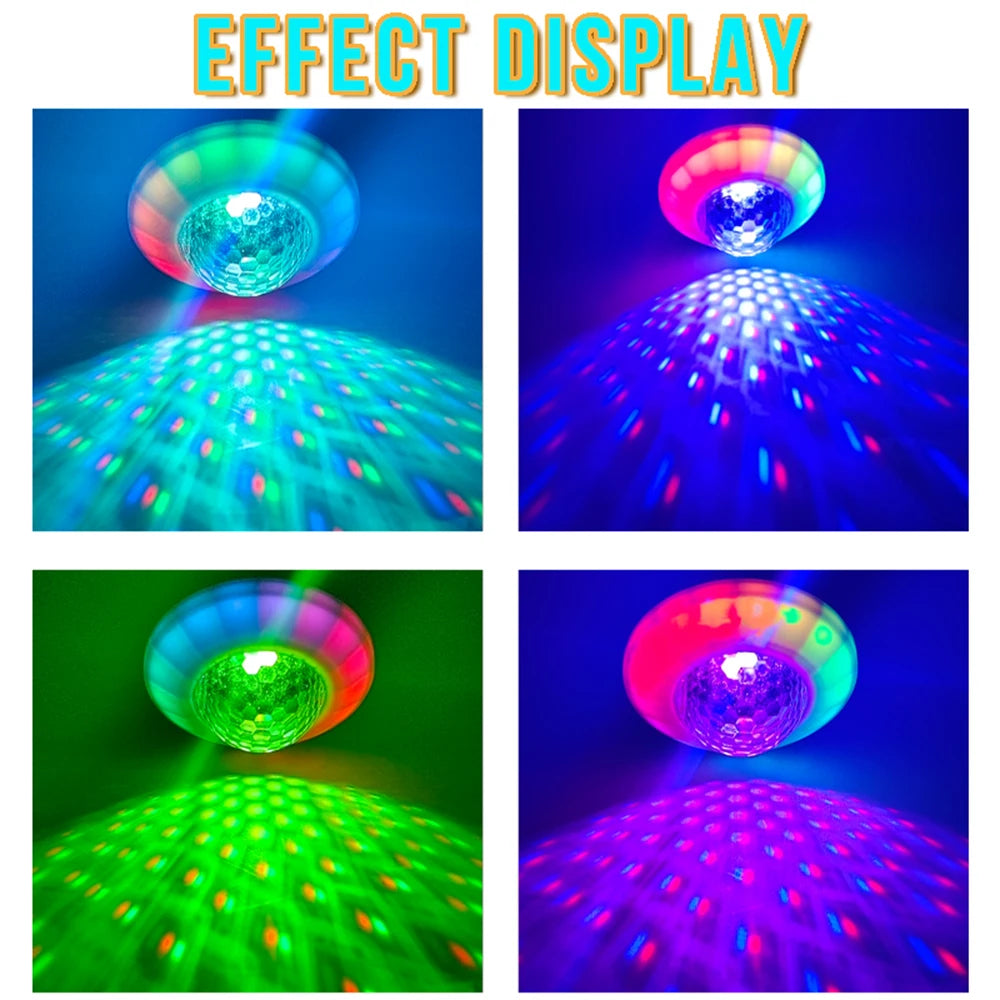 USB LED DJ Light Dynamic RGB Magic Ball Music Rhythm Pickup Lamp WIth For Home Decor Festival Gift Party Car Ambient Lighting