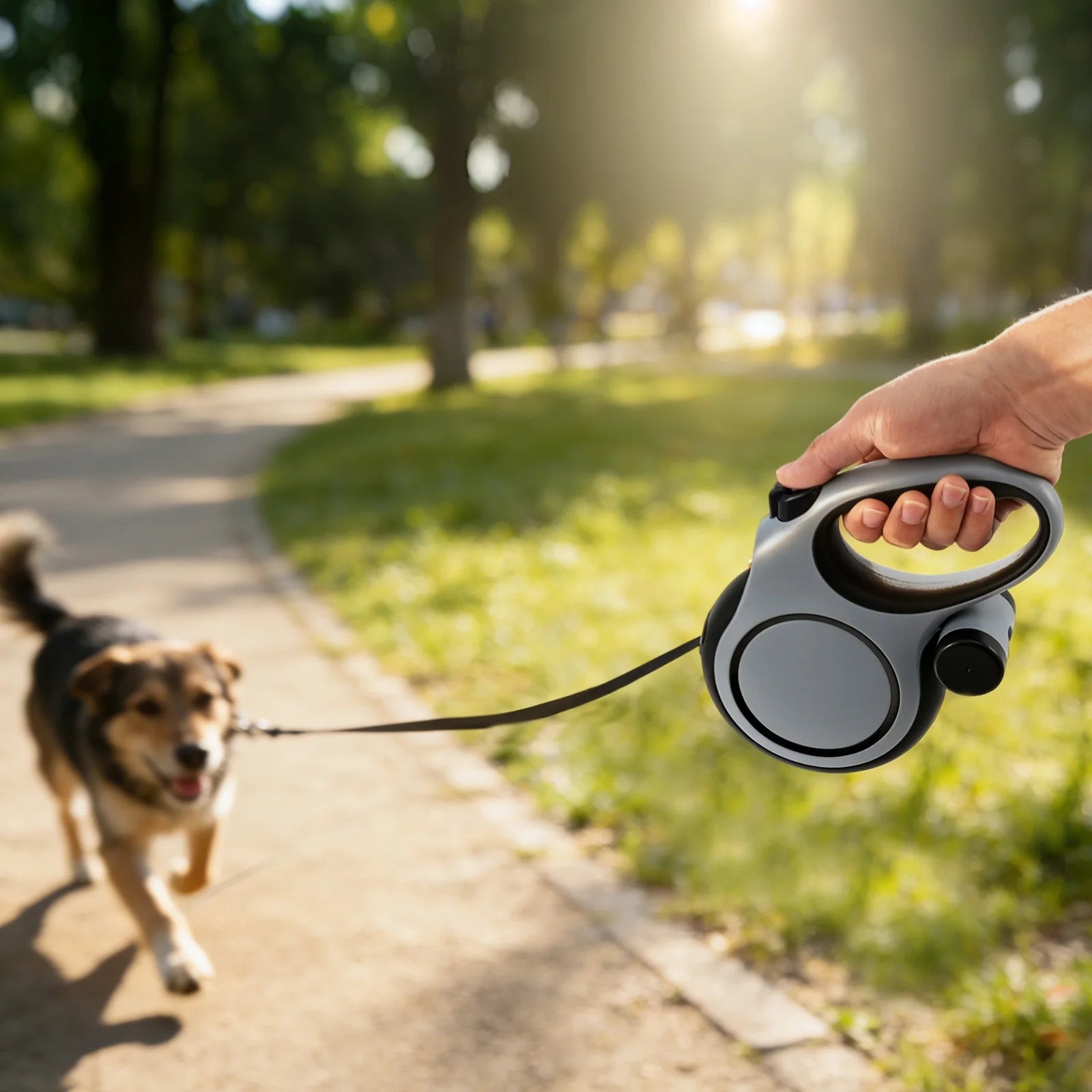 8 M Retractable Dog Leash 3 Mode Automatic Telescopic Dog Leash with Waste Bag and Nonslip Grip Dog Walking Leash Pet Supplies