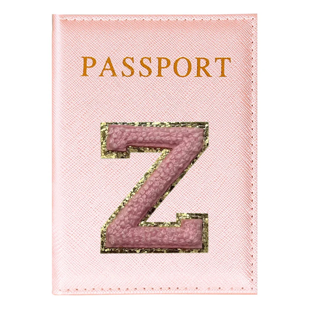 Portapasaporte Rosa con Diseño Aviones — Funda PU para Viajeras