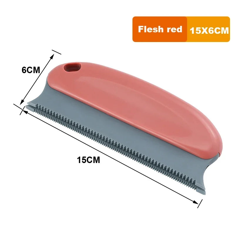 1Pc Pet Hair Remover Brush Portable Double Serrated Structure Pet Hair Detailer Brush for Car Interiors Furniture Carpet Sofa