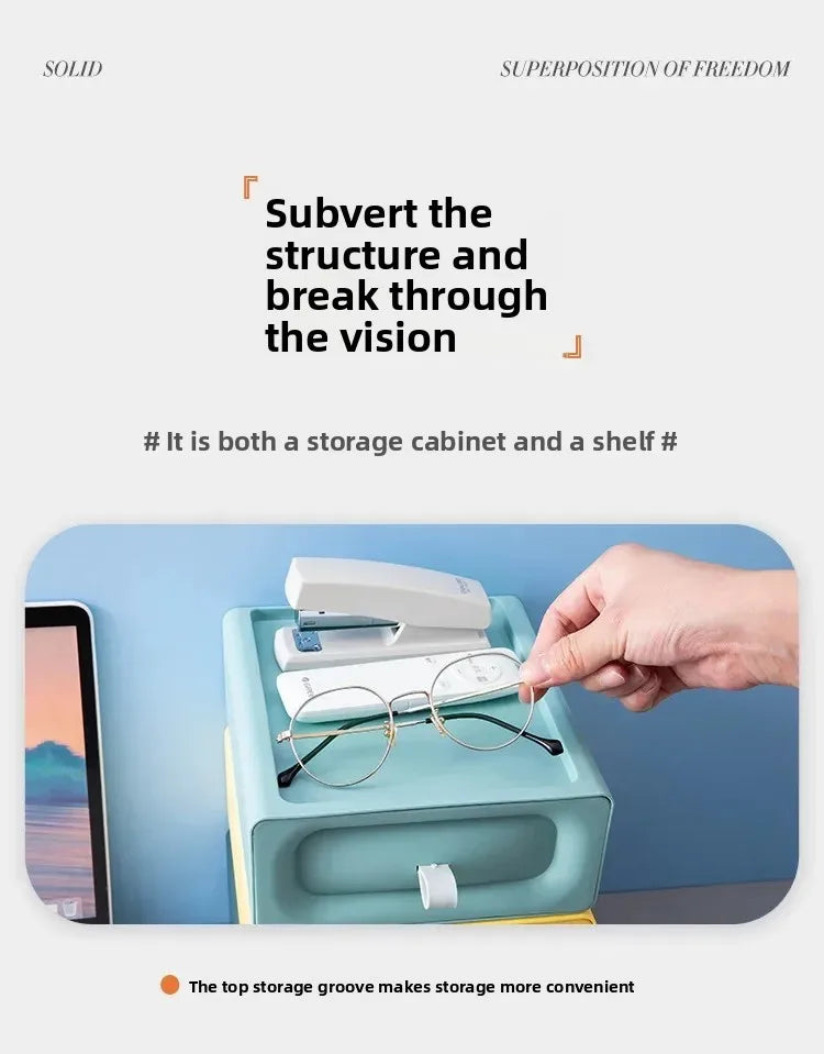 Drawer Style Desktop Storage Box, Storage Box, Multifunctional Office Desk Storage Box, Organizing and Accommodation Storage Box