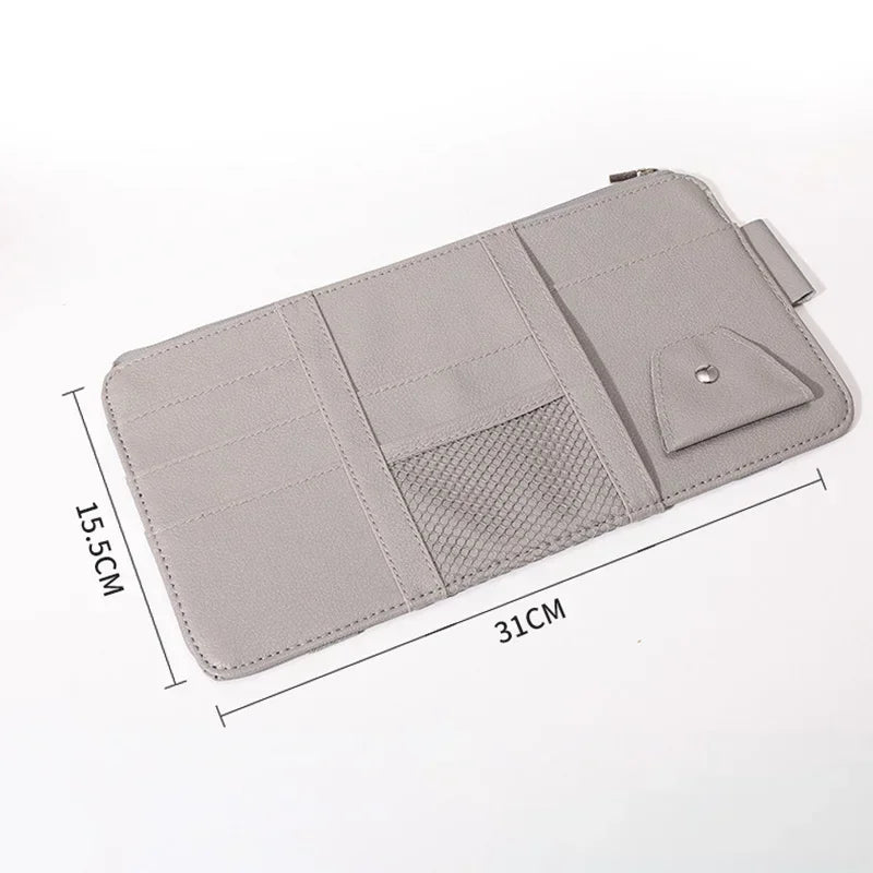 Car Sun Visor Organizer Car Visor Sunglasses Holder for Trucks Interior Car Accessories Visor Organizer for Interior Accessories