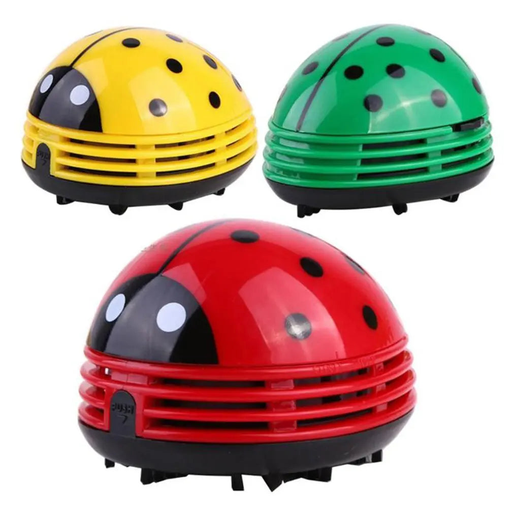 Mini Cute Ladybug Vacuum Cleaner  for Home Office Table Dust CollectorCleaning Brush Keyboard Desktop Cleaner Dropshipping Hot