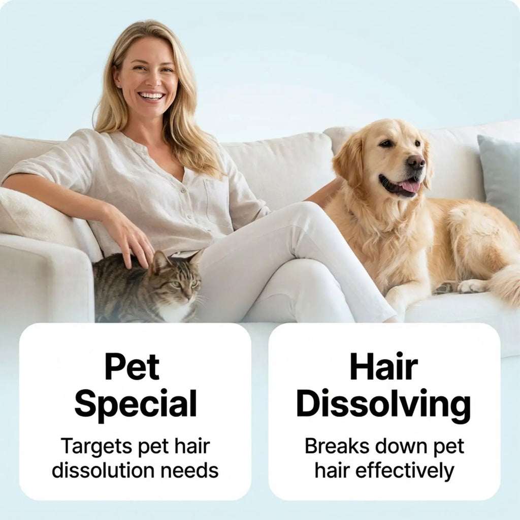 Pet Hair Dissolver Laundry Cleaner 100g Washing Machine Hair Remover Detergent Additive for Clothes Carpet Bedding Fabric Towel