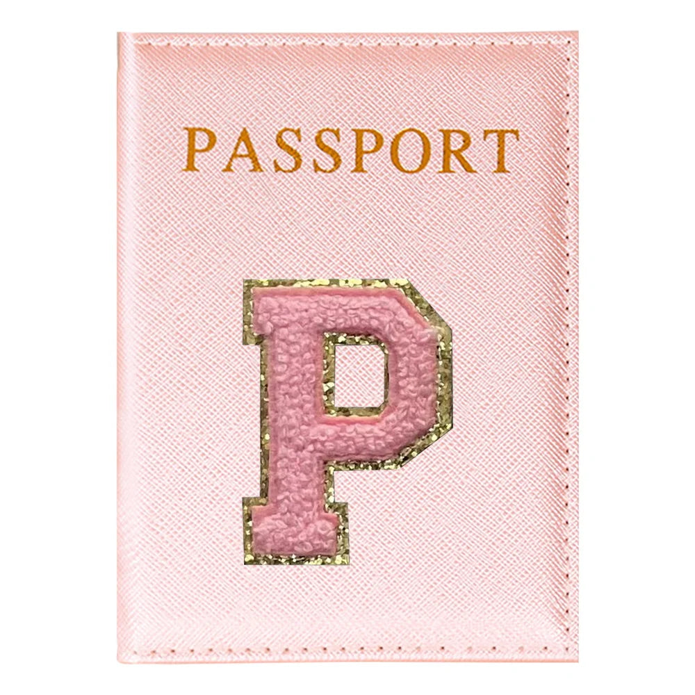 Portapasaporte Rosa con Diseño Aviones — Funda PU para Viajeras