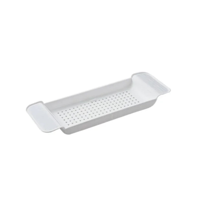 Bathtub Shelf Extendable Bathroom Bathtub Tray Shower Caddy Bamboo Bath Tub Rack Towel Book Holder Storage Organizer Accessories