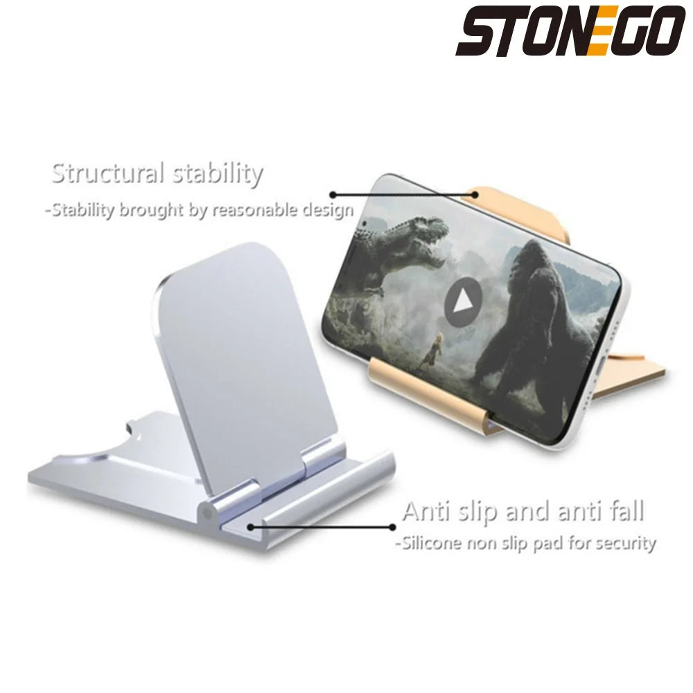 Portable Foldable Phone Stand - Universal Mini Holder for Mobile Phone & Tablet Desktop Display