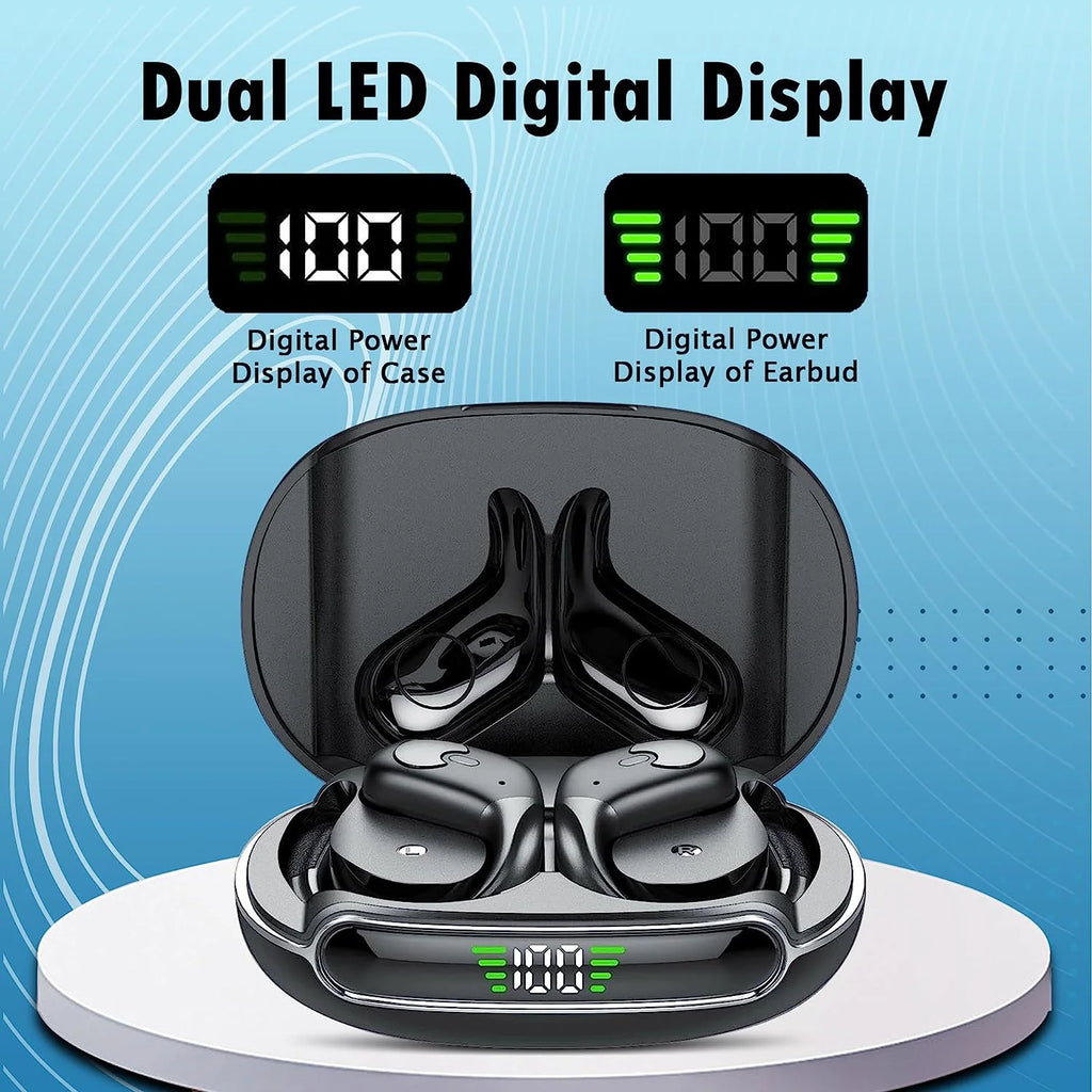 Wireless Earbuds, Bluetooth 5.4 Headphones Sport, Bluetooth Earbuds with ENC Noise Canceling Mic, Bass Stereo Wireless Earphone