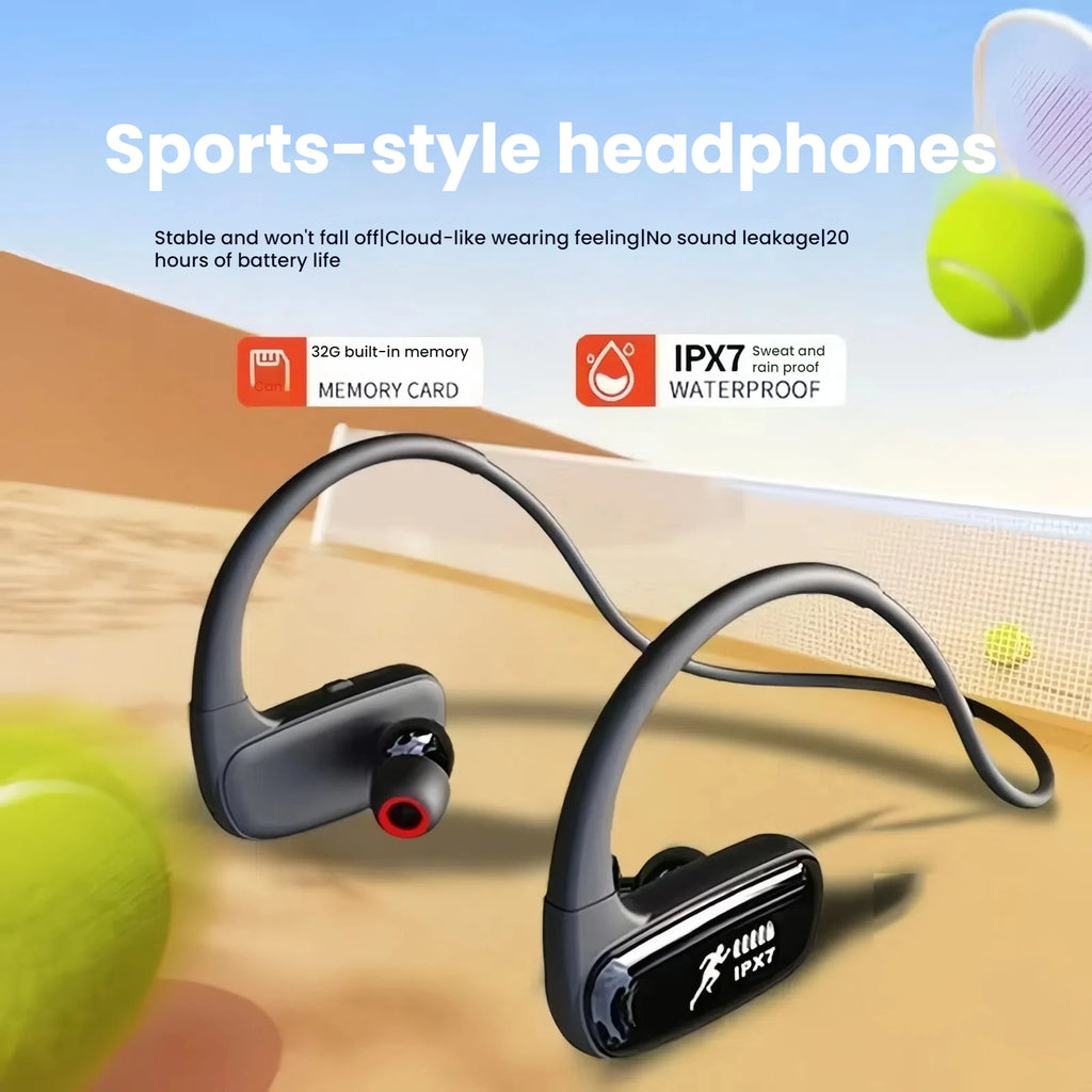 Wireless Bluetooth 5.3 Earbuds IPX7 Waterproof In-Ear Headphones with Noise Cancelling Mic for Sports Running Gym Fitness