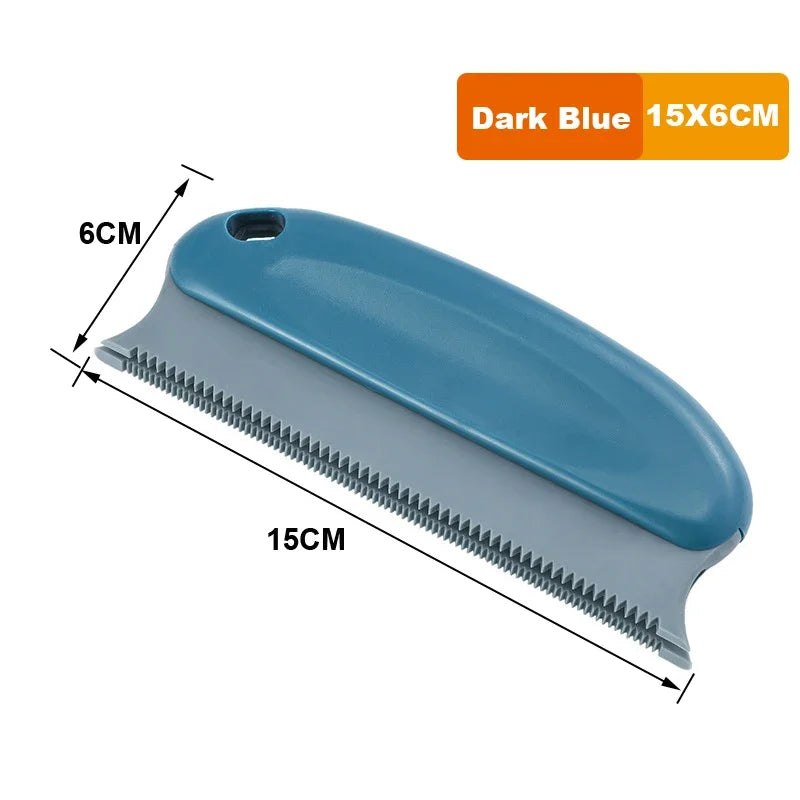1Pc Pet Hair Remover Brush Portable Double Serrated Structure Pet Hair Detailer Brush for Car Interiors Furniture Carpet Sofa