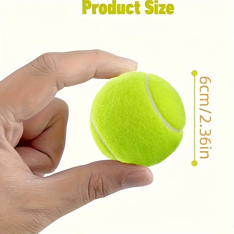 Interactive Dog Rubber Tennis Chew Toy - High Elasticity, Battery-Free, Striped Pattern, for Small Dogs & Outdoor Play Fun