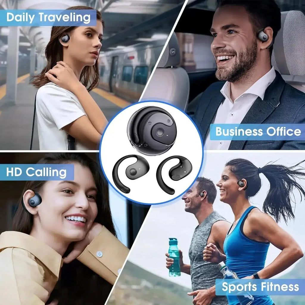 Wireless Bluetooth 5.4 Earbuds Sports Waterproof Noise-canceling Headphones Stereo Sound Sound In-Ear Earphones With Microphone
