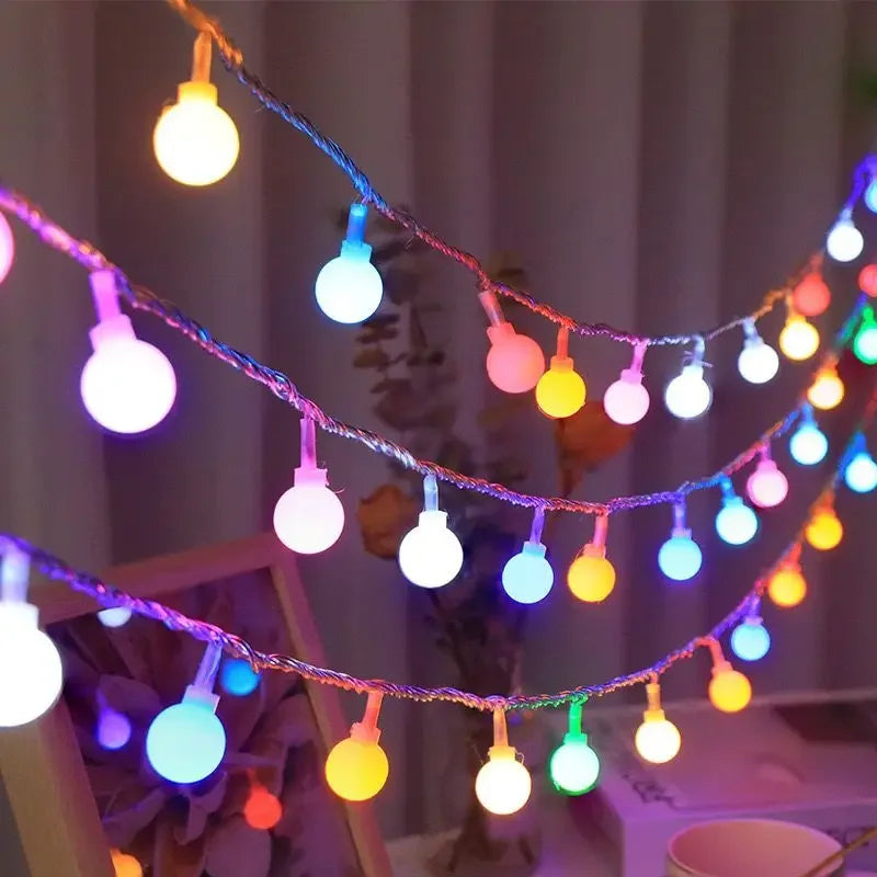 USB/Battery Power LED String Lights Globe String Lights Outdoor Waterproof Lamp Garden Wedding Ball Fairy Lights Christmas Decor