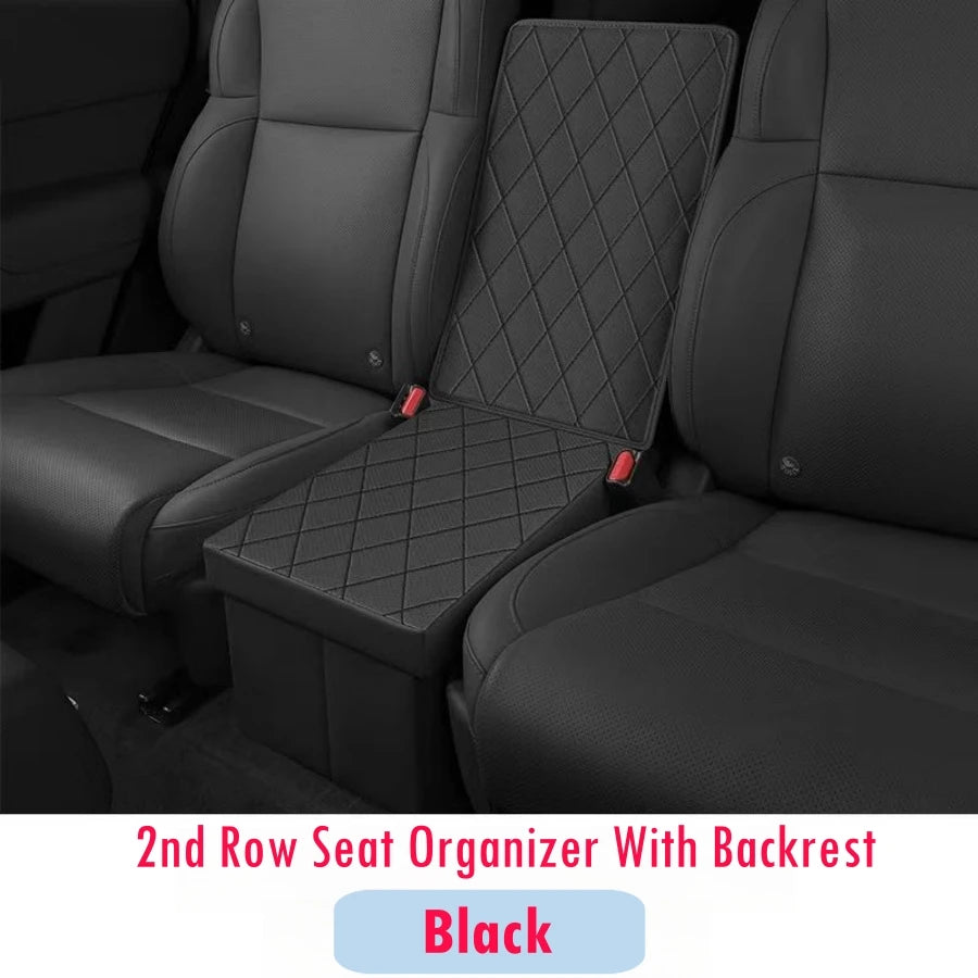 2nd Row Car Seat Organizer for 6-Seat Benz GLS 450 / VW ID.6 / Cadillac XT6 / Ford Explorer 2023 2024 Console Organizer Backseat