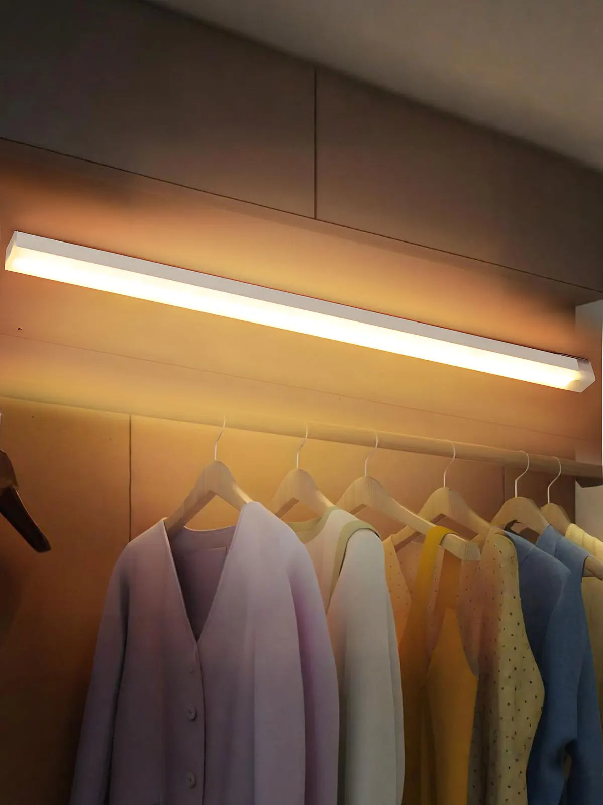 LED Motion Sensor Light Type C Rechargeable Light Wireless LED Night Light Cabinet Wardrobe Lamp Staircase Backlight For Kitchen
