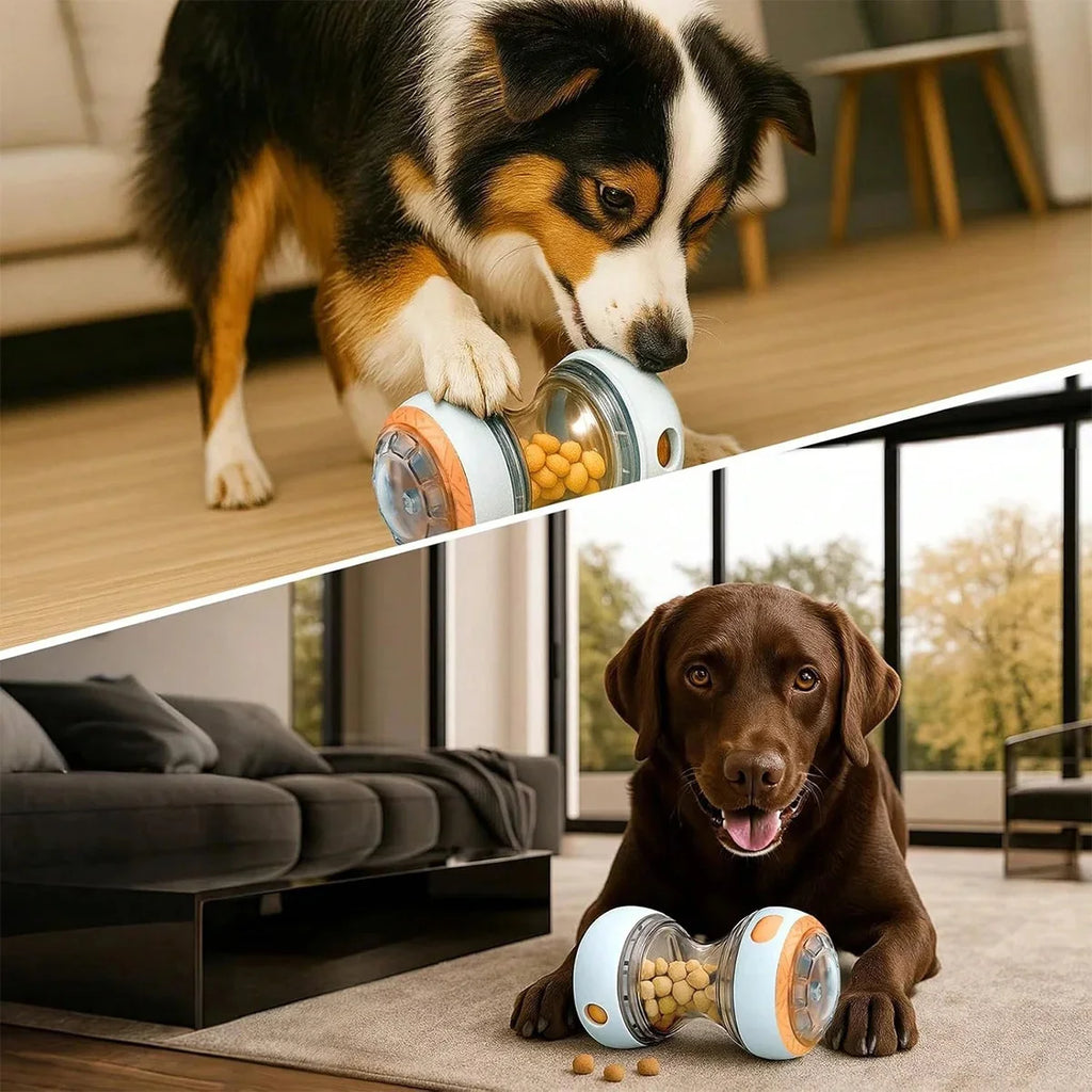 Interactive Dog Treat Dispenser Toy Dog Puzzle Rolling Leak Food Ball Toy Durable Chew Tooth Healthy Ball Suitable for All Breed