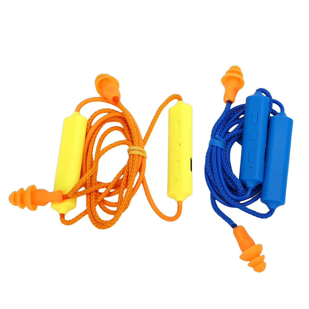 Bluetooth Earplug Headphone 29dB Noise Reduction IPX5 Water Proof Rechargeable Neckband Earbuds for Construction Site Workshop