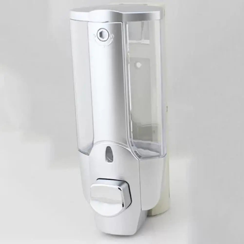 350ml Soap Dispenser 1/2 Chamber Wall-Mounted Manual Shower Dispenser With Large Capacity Shampoo Conditioner Bathroom Accessory