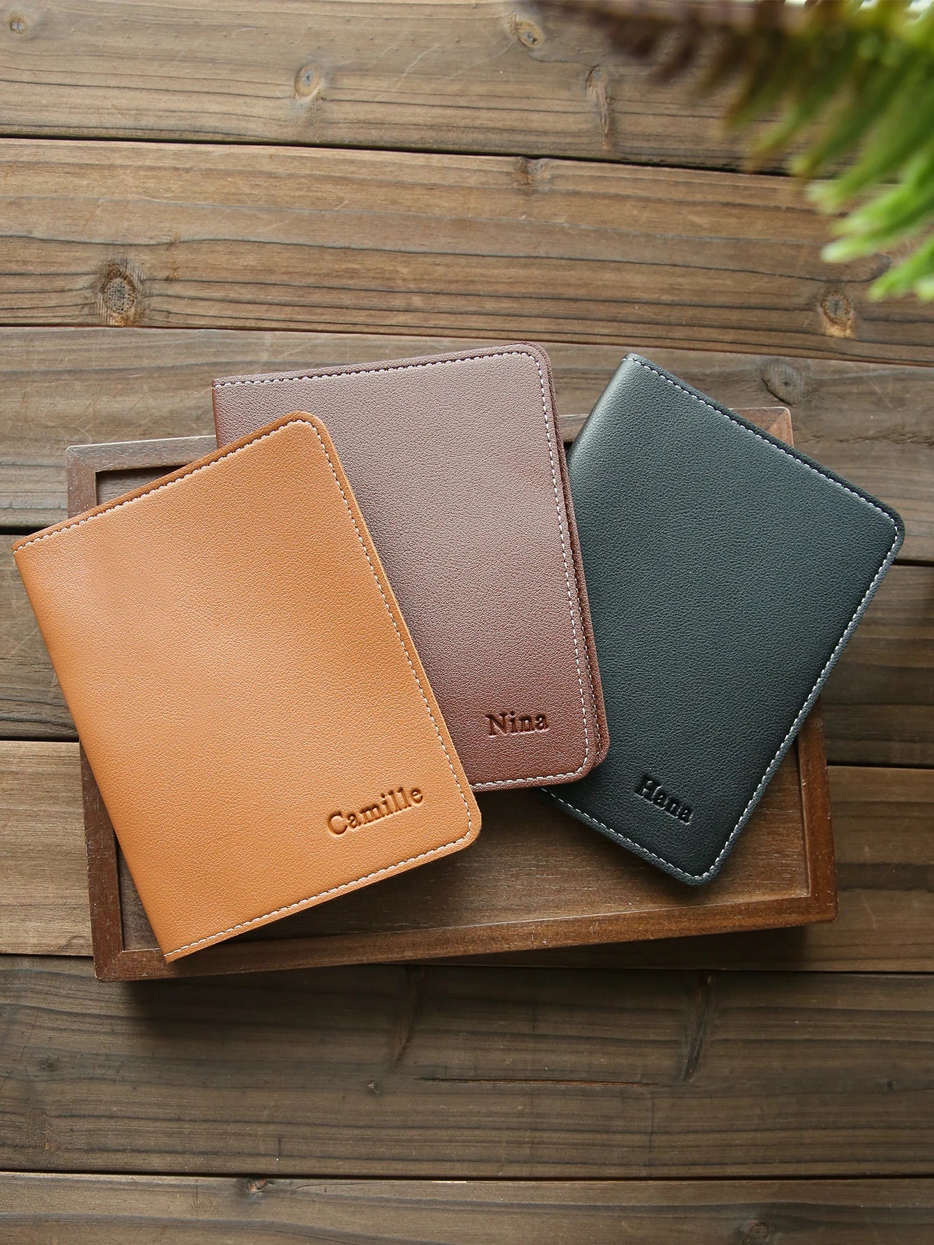 1 PCS Custom Name Passport Holder Personalized Leather Passport Cove Customized Travel Accessories Handmade Passport Holder Gift