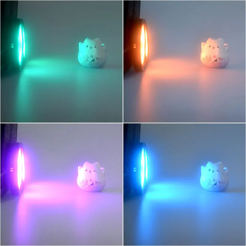 USB Led Spotlight 5W 3W DC5V RGB With Remote Jewelry Cabinet Showcase Counter Lamp Ceiling Mini Spot Light USB plug 2 in One