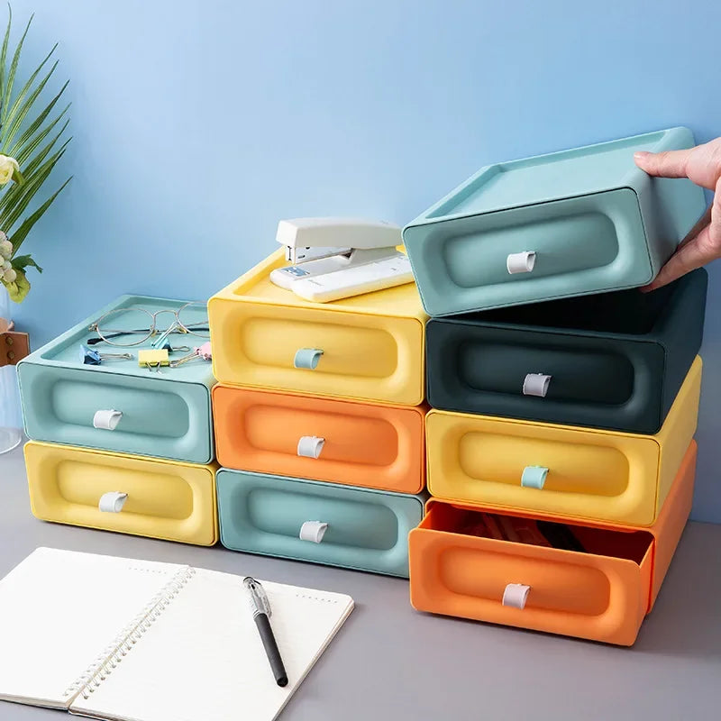 Drawer Style Desktop Storage Box, Storage Box, Multifunctional Office Desk Storage Box, Organizing and Accommodation Storage Box