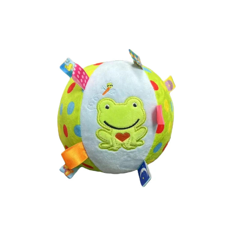 Interactive Ball Dog Toy for Aggressive Chewers Training Decompress Bite Resistant Plush Handle Dog Toys with Bells Pet Supplies