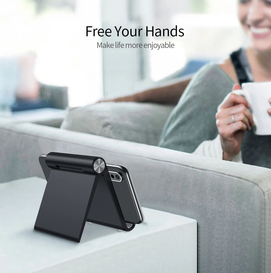 Phone Holder Stand Mobile Smartphone Support Tablet Stand for iPhone 14 13 Desk Cell Phone Holder Stand Portable Mobile Holder