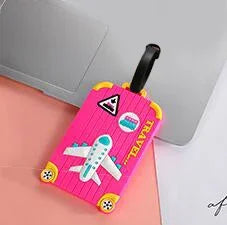 1pc Name ID Card Silicone Travel Luggage Tags Suitcase Travel Accessories Quickly Discover Luggage Tags Name Baggage Information