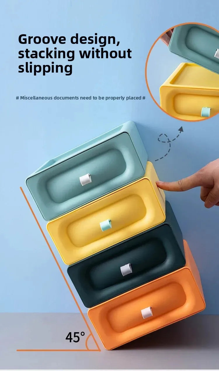 Drawer Style Desktop Storage Box, Storage Box, Multifunctional Office Desk Storage Box, Organizing and Accommodation Storage Box