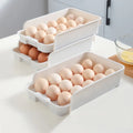 Stackable Egg Storage Box  Refrigerator Storing Container Eggs Tools Racks Plastic Fresh Egg Shelf Kitchen Accessories