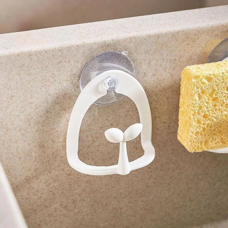 Multifunctional Kitchen Sink Organizer with Suction Cup Sponge Holder Scouring Pad Storage Rack Hook Home Supplies для кухни
