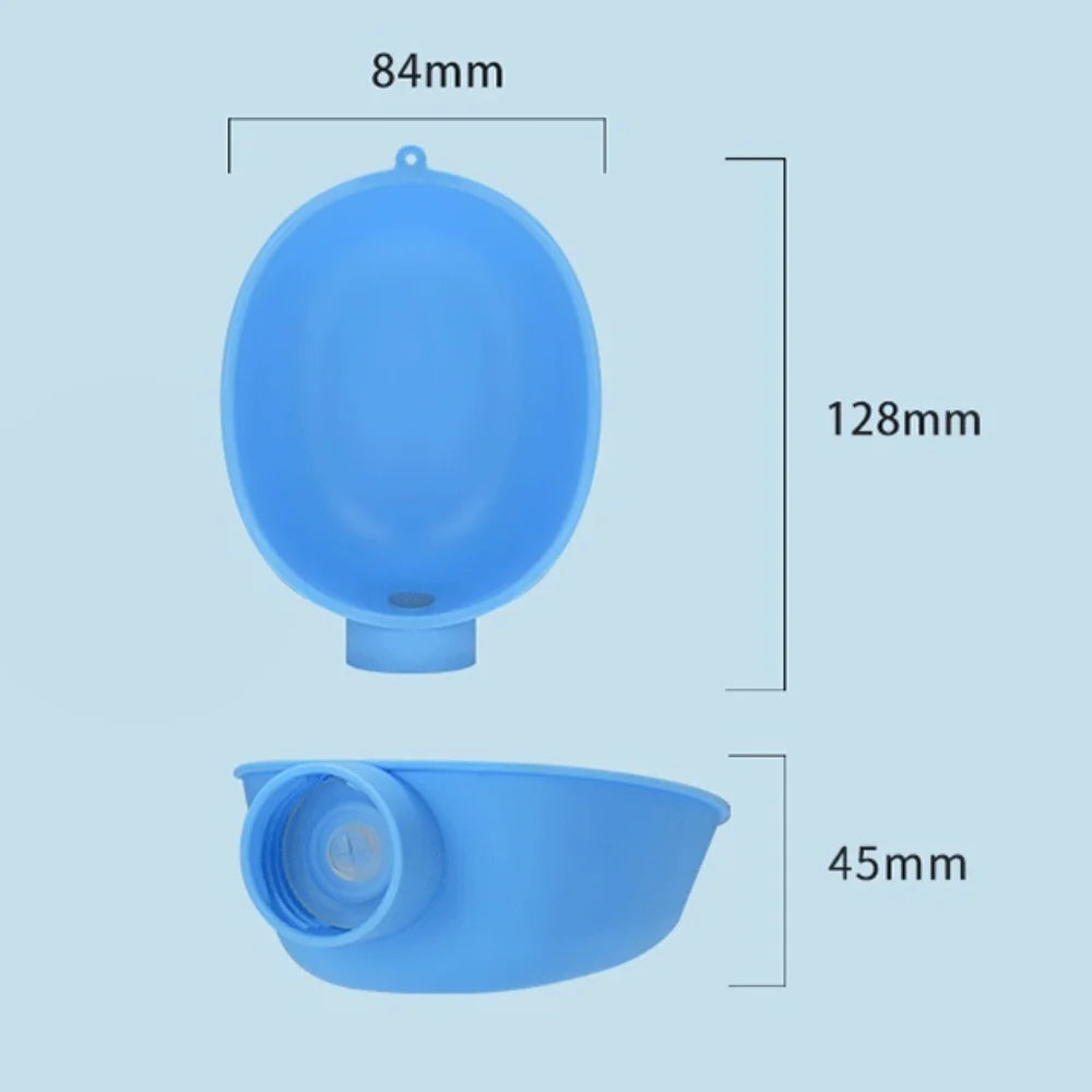 Portable Pet Water Bottle with Travel Bowl: Outdoor Dog & Cat Drinking Dispenser for Hikes, Walks, and On-the-Go Hydration