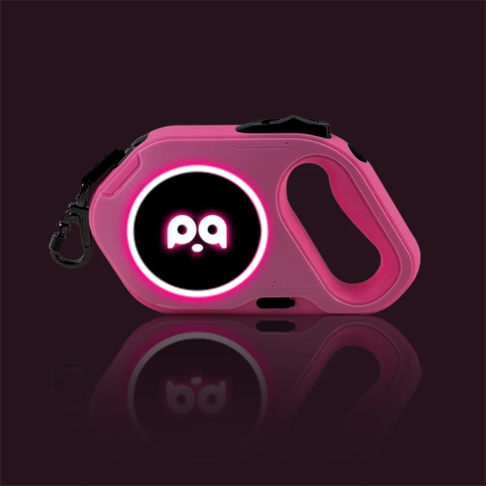 5M Automatic Retractable Big Dog Leash for Medium Large Dogs LED Lighting Durable Pet Walking Nylon Lead Rope mascotas Leashes