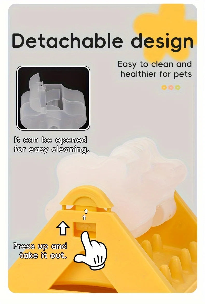 Interactive Dog Food Dispenser Toy - Puzzle Feeder with Leak-Proof Design Slow-Feeding Design & Durable PP Material for Dogs