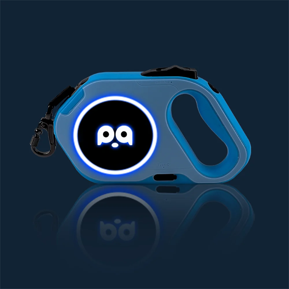 5M Automatic Retractable Big Dog Leash for Medium Large Dogs LED Lighting Durable Pet Walking Nylon Lead Rope mascotas Leashes