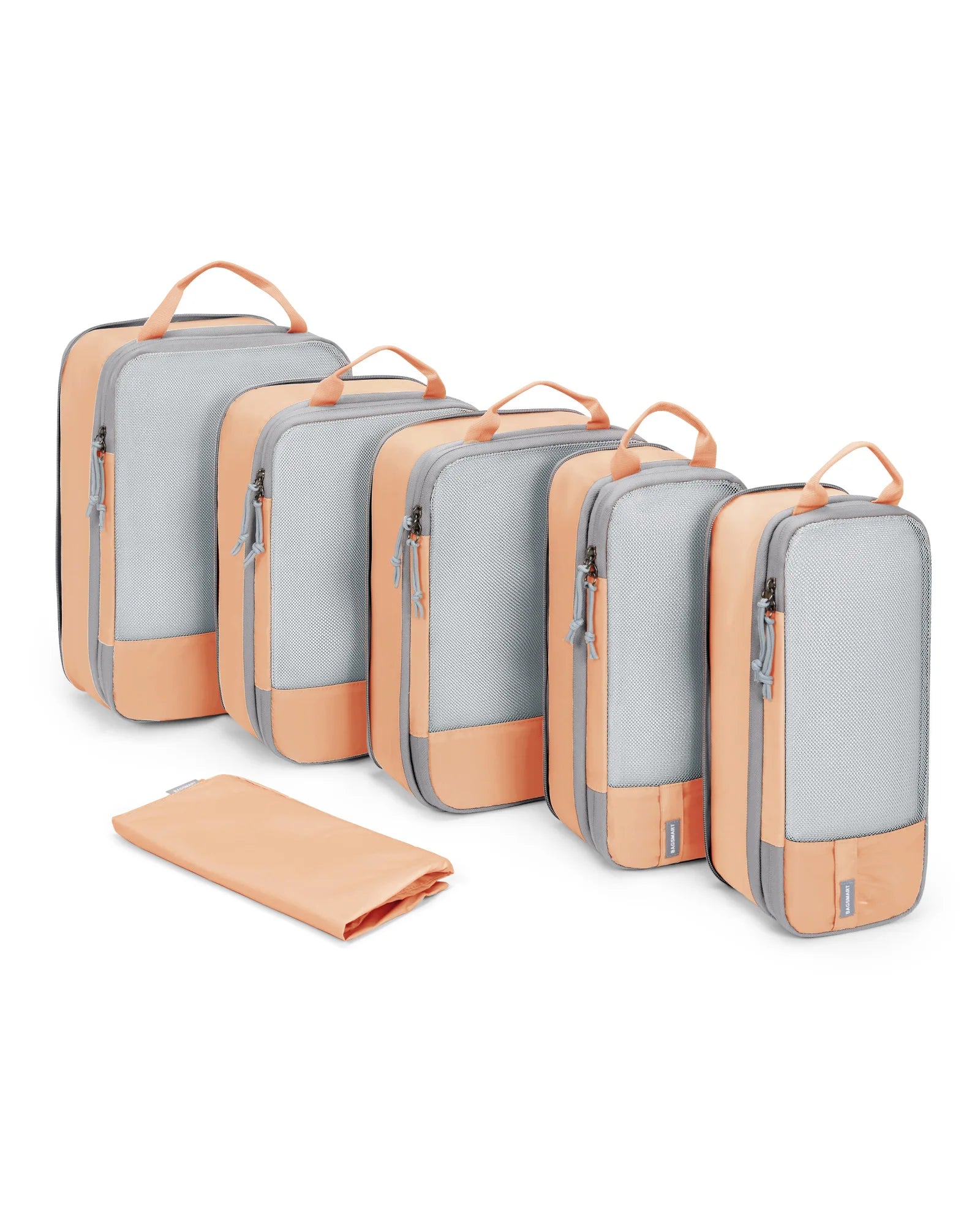 BAGSMART Compression Packing Cubes for Travel - 6/4/2 Set Lightweight Durable Luggage Organizer Bags Travel Essentials