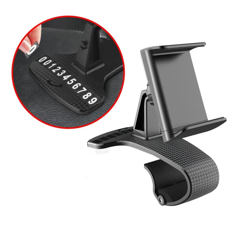 Car Holder For Phone Car Dashboard Clip Mount Mobile Cell Stand Smartphone GPS Support For iPhone 12 11 Xiaomi Redmi Huawei