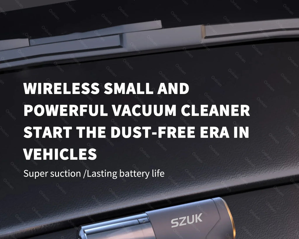 SZUK Mini Wireless Portable Car Mini Vacuum cleaner, High Suction 98000PA,Long Battery, Portable & Easy Clean Cleaning Appliance