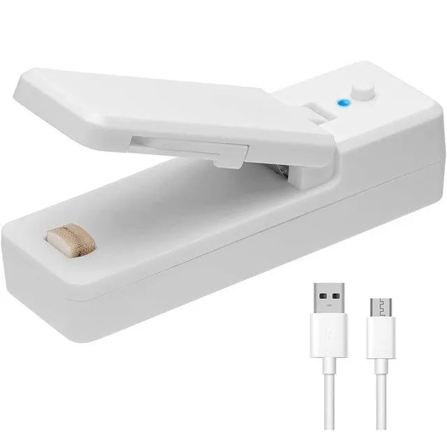 Rechargeable Plastic Package Sealer, Mini Close Bags Portable Sealing Machine, Heat Thermal Bag Sealer, Storage Food, Kitchen
