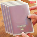 [Passport Holder] 2/4pcs Durable Passport Holder with Multi-Card Slots, Scratch-Resistant Document Protector - Transparent