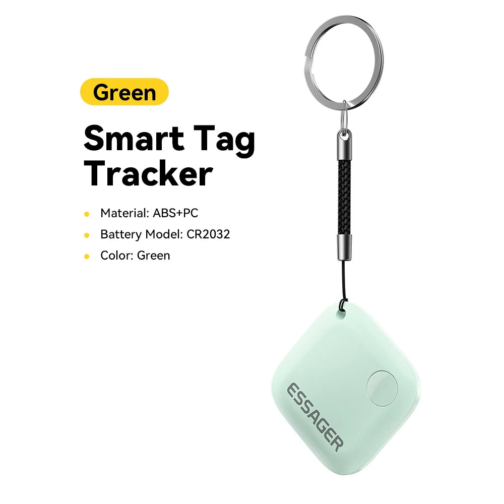 Essager Smart Bluetooth GPS Tracker Work with iOS System Find My App Air Tag Tracker Mini Locator Key Dog Pet Child Finder