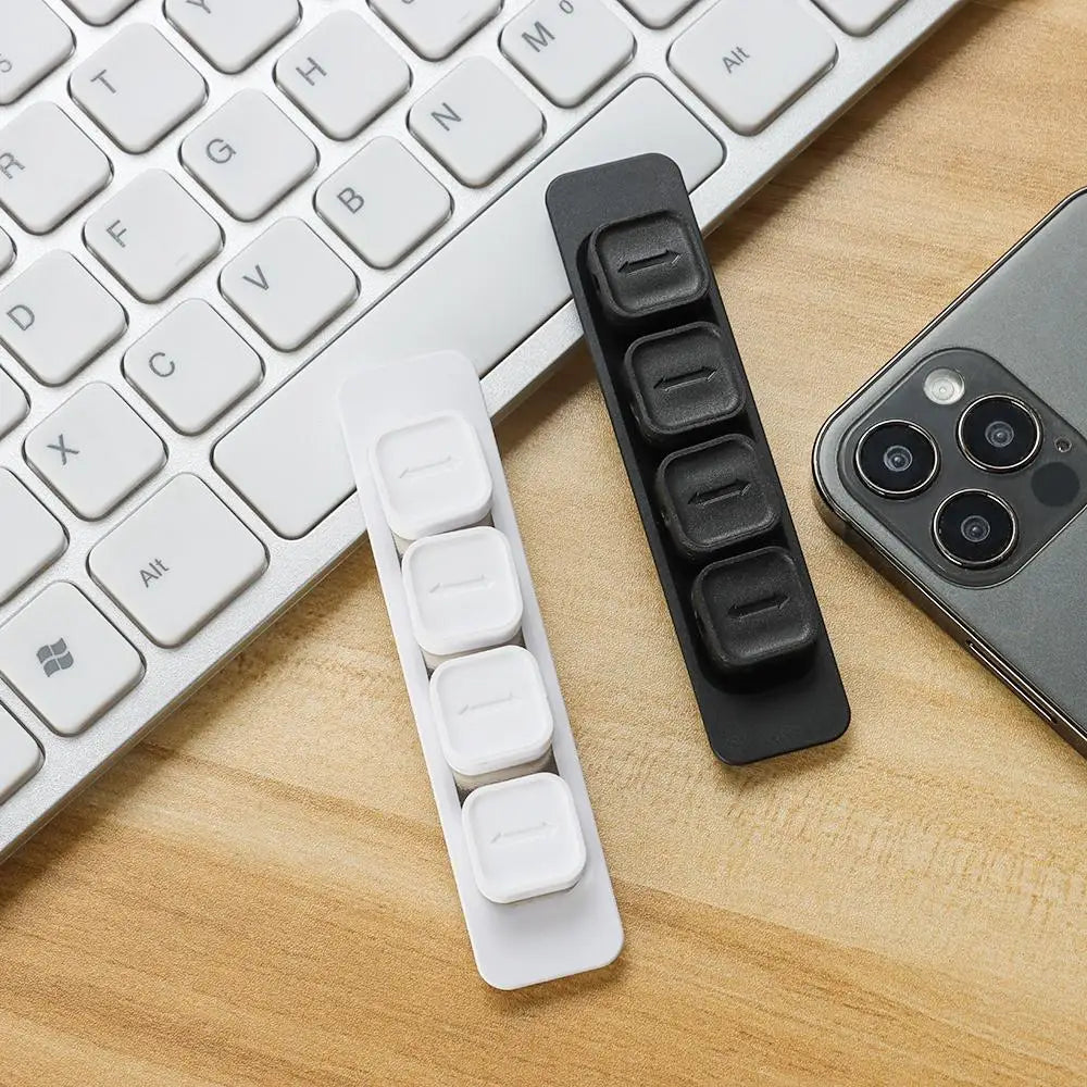 Cable Organizer Magnetic Cable Management USB Cables Holder Silicone Flexible Desktop Clips for Mouse Wire Organizer